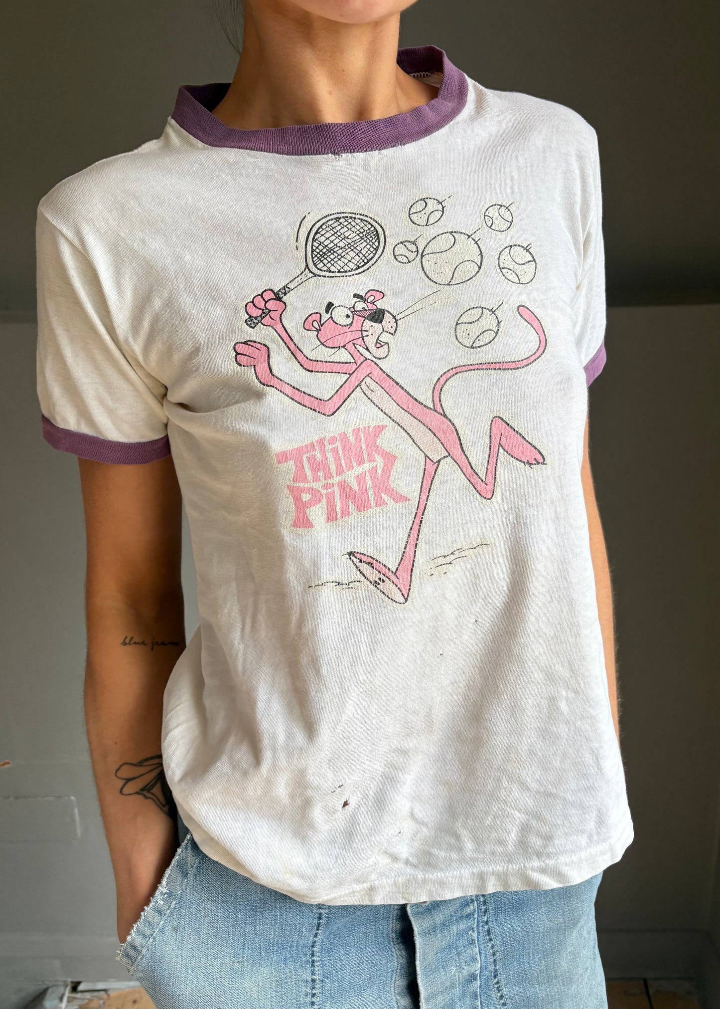 70s pink panther tee