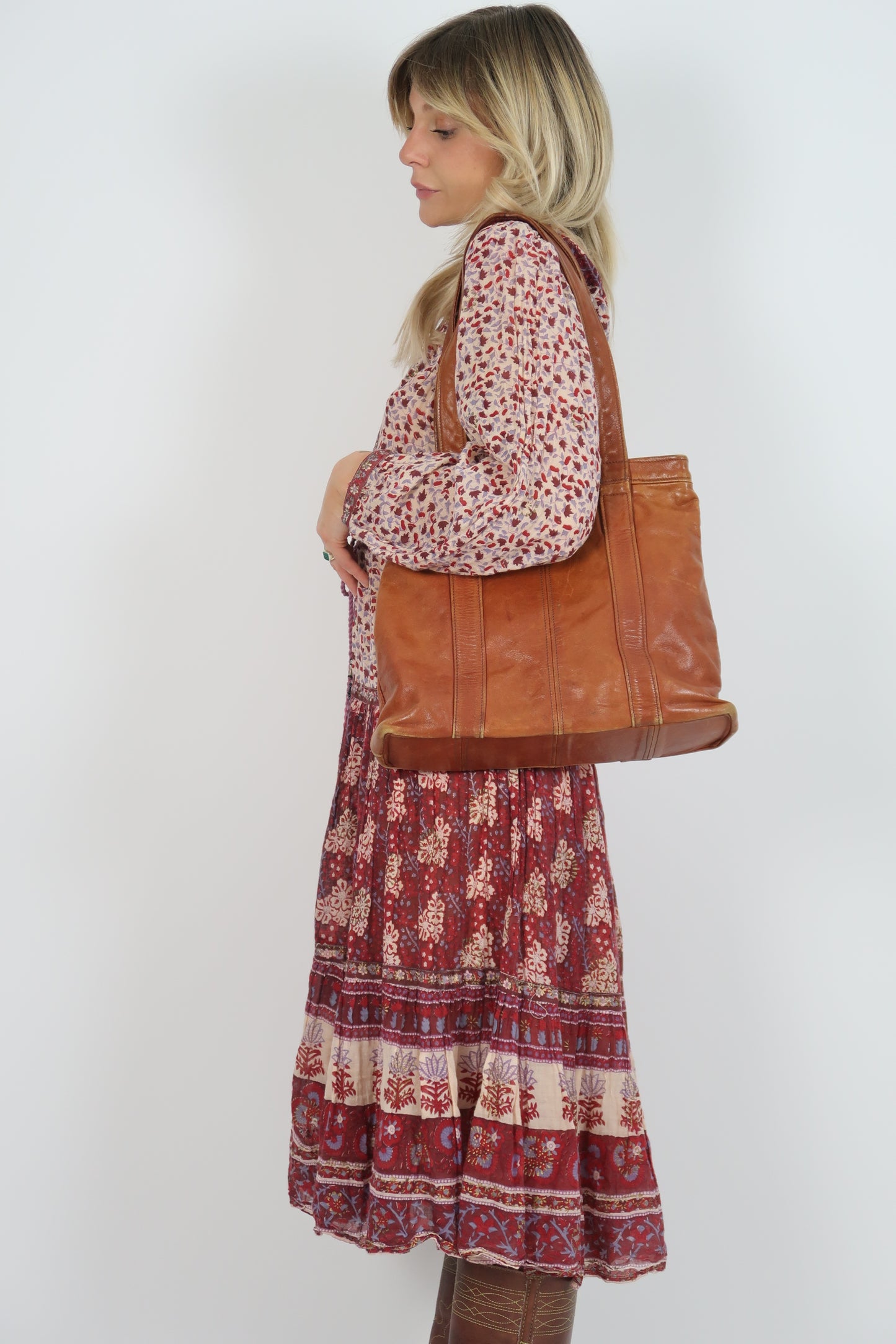1960s soft leather bag
