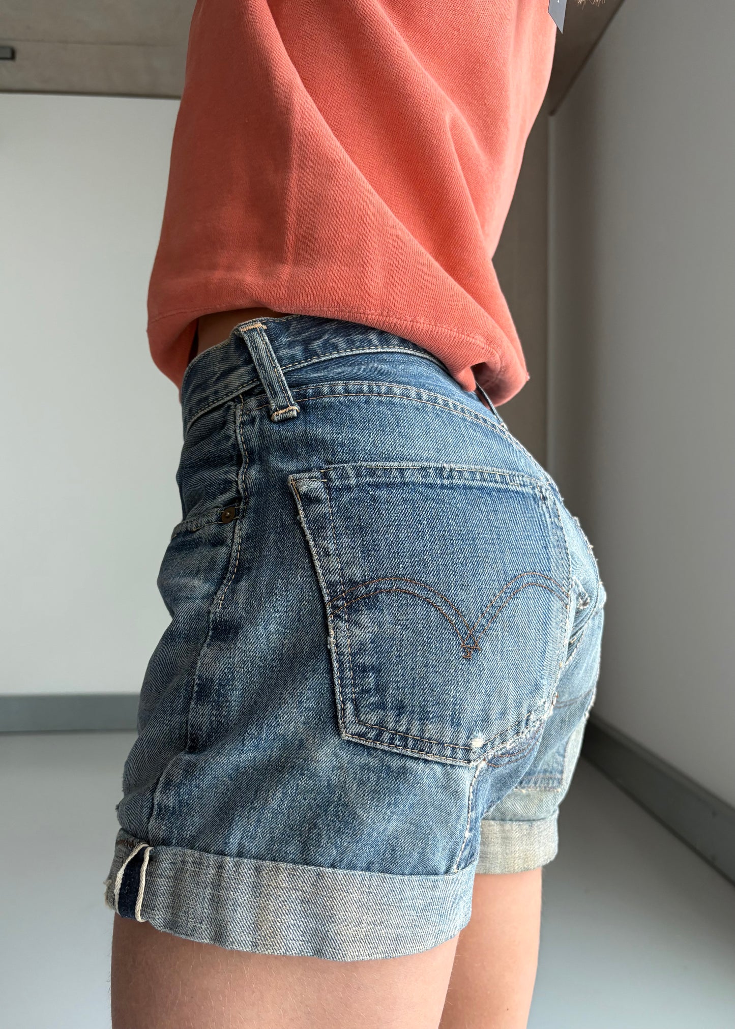 Levi’s custom cut offs