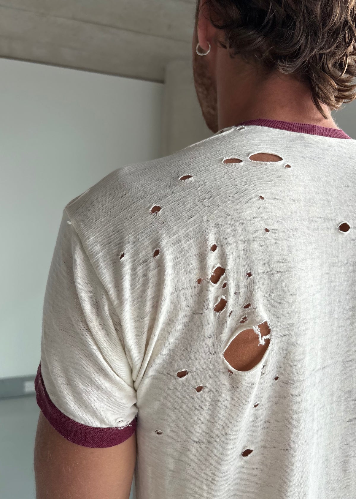 THRASHED 70S RINGER TEE