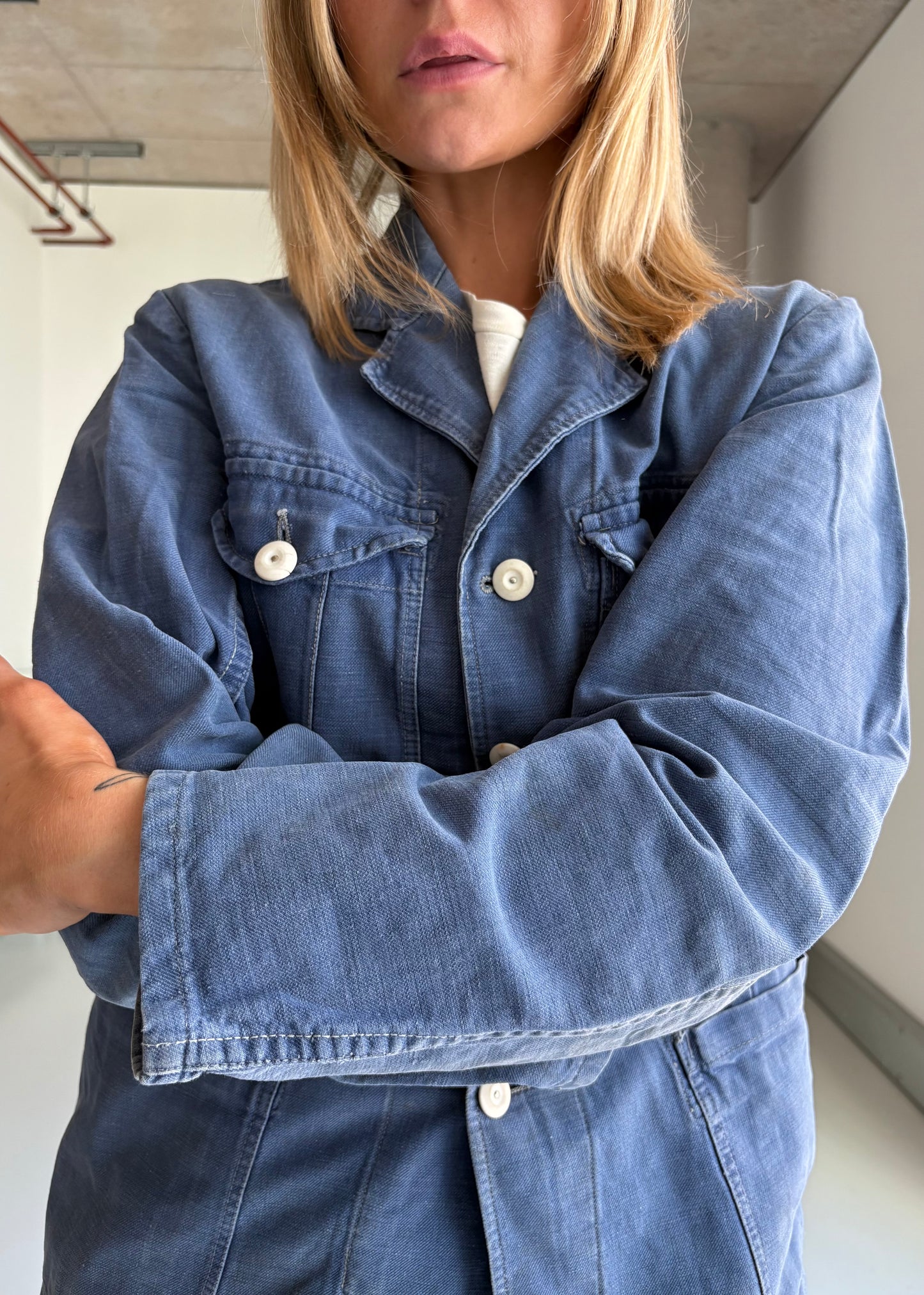 1940S BLUE MILITARY JACKET