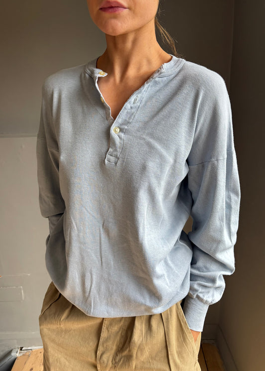 1950s cotton Henley