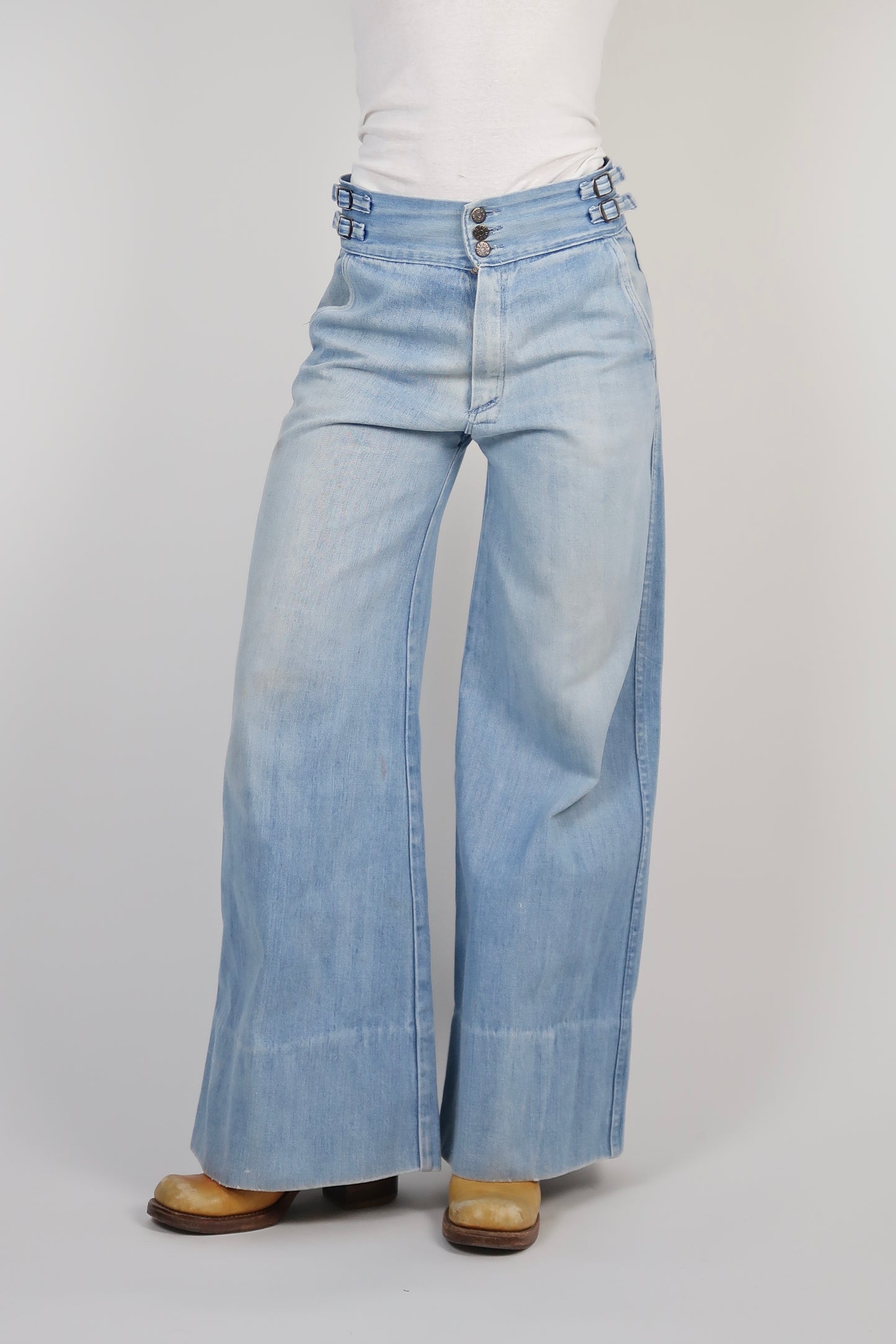 1970s Brutus buckle side jeans