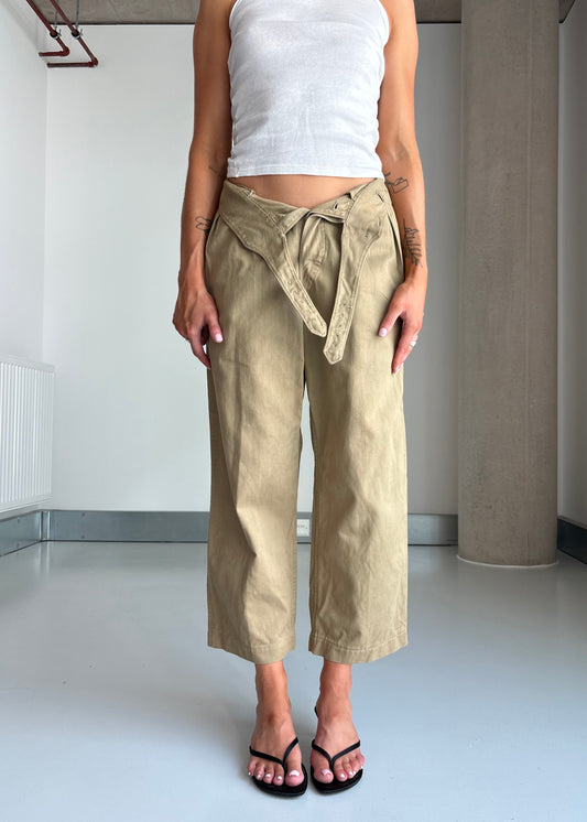 1940S INDIAN ARMY PANTS CROPPED