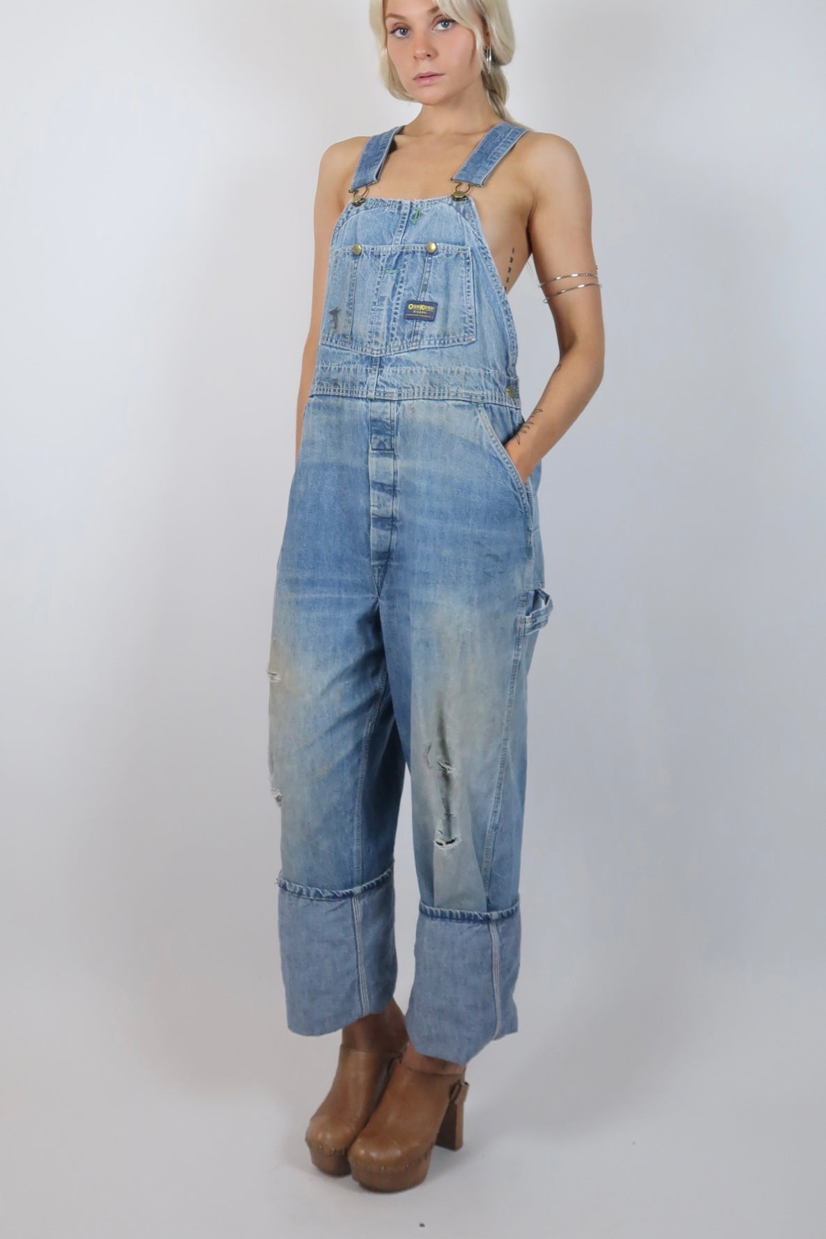 1980s Oshkosh worn in overalls