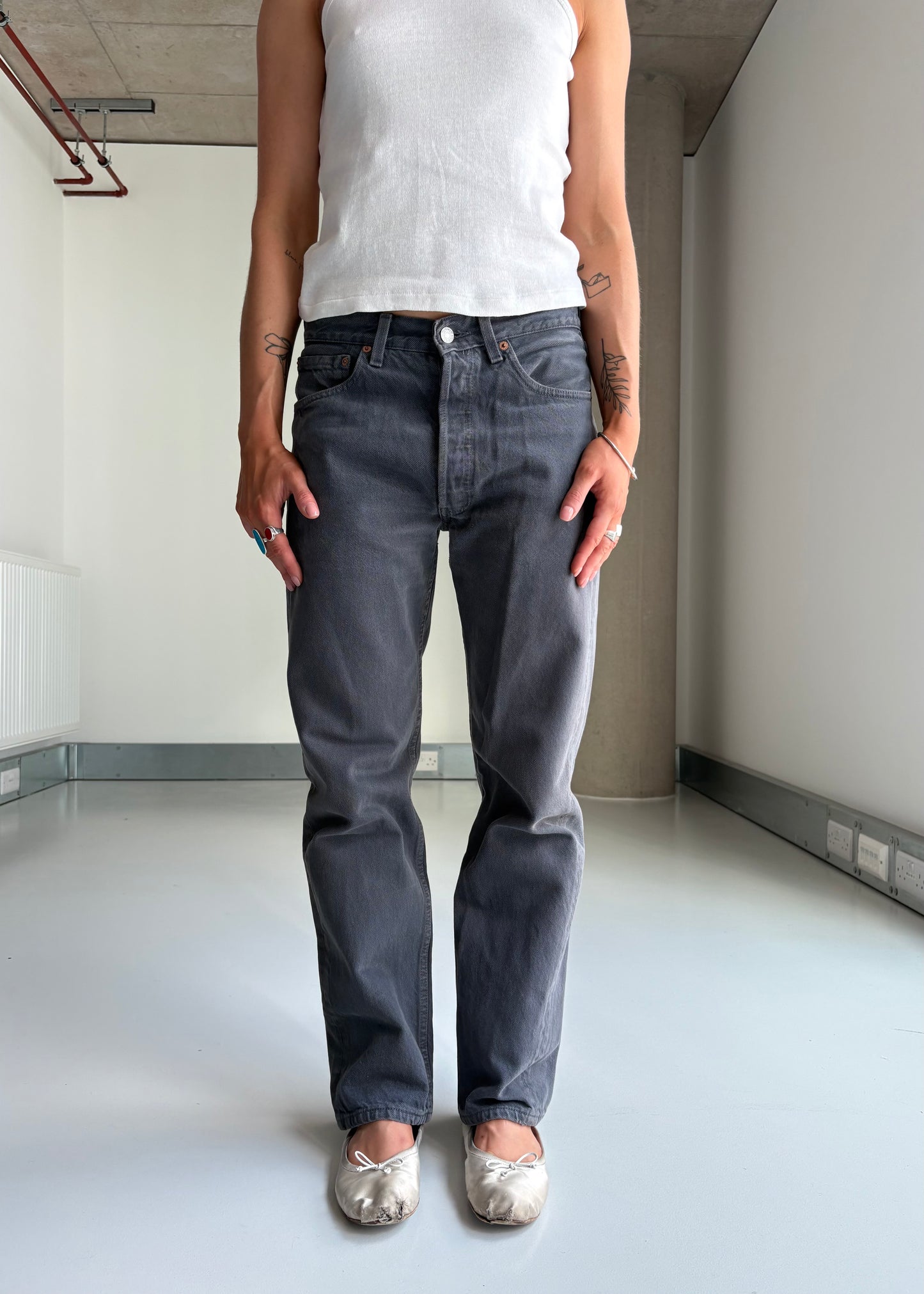 90S WASHED BLACK LEVIS