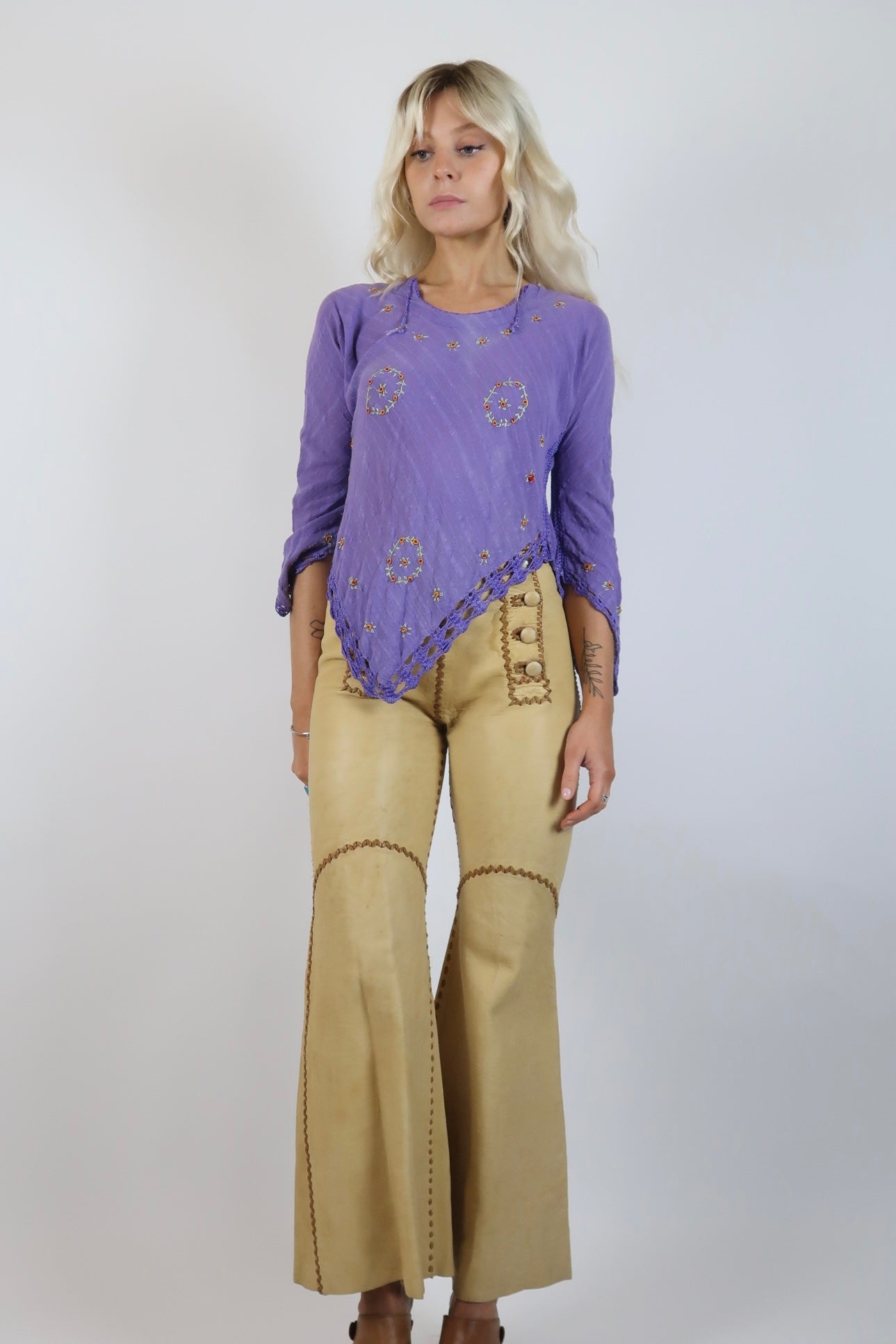 Late 1960s cotton hippie top