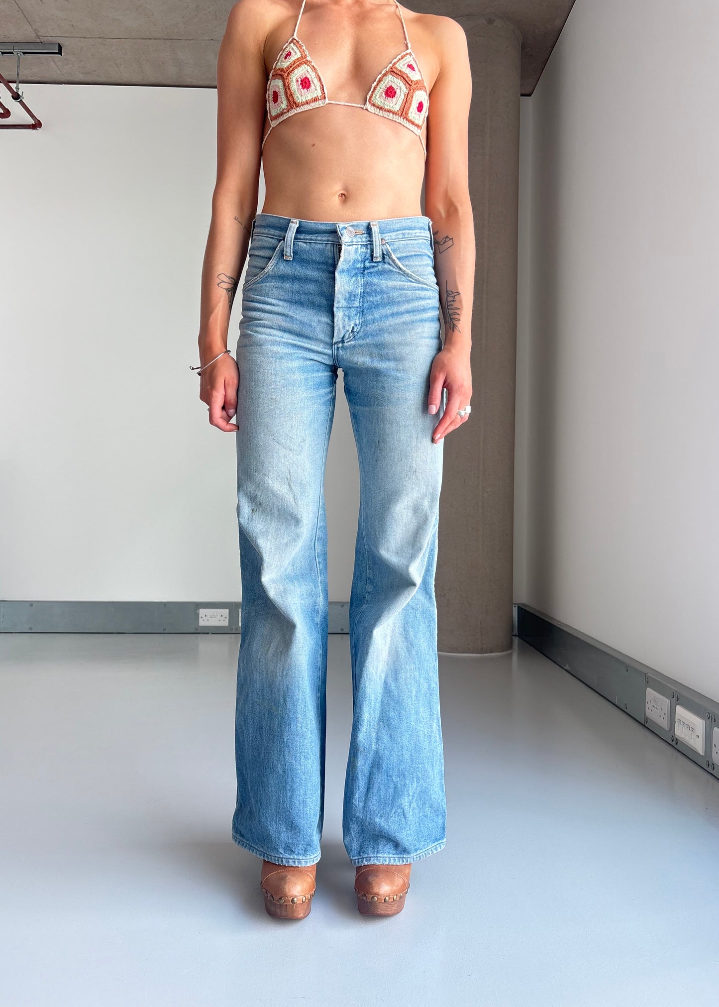 1970S WRANGLER FADED JEANS