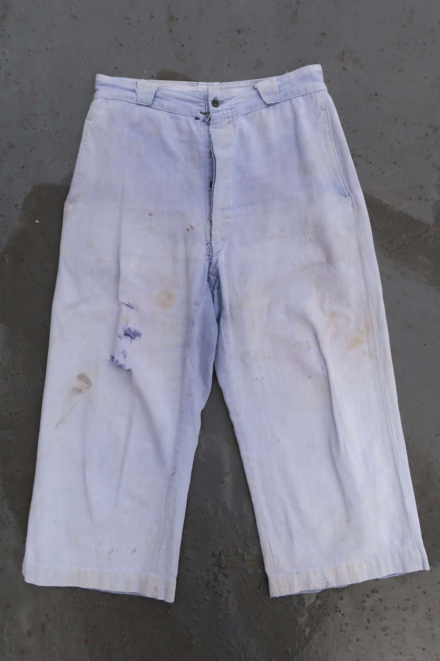 Cropped work wear pants