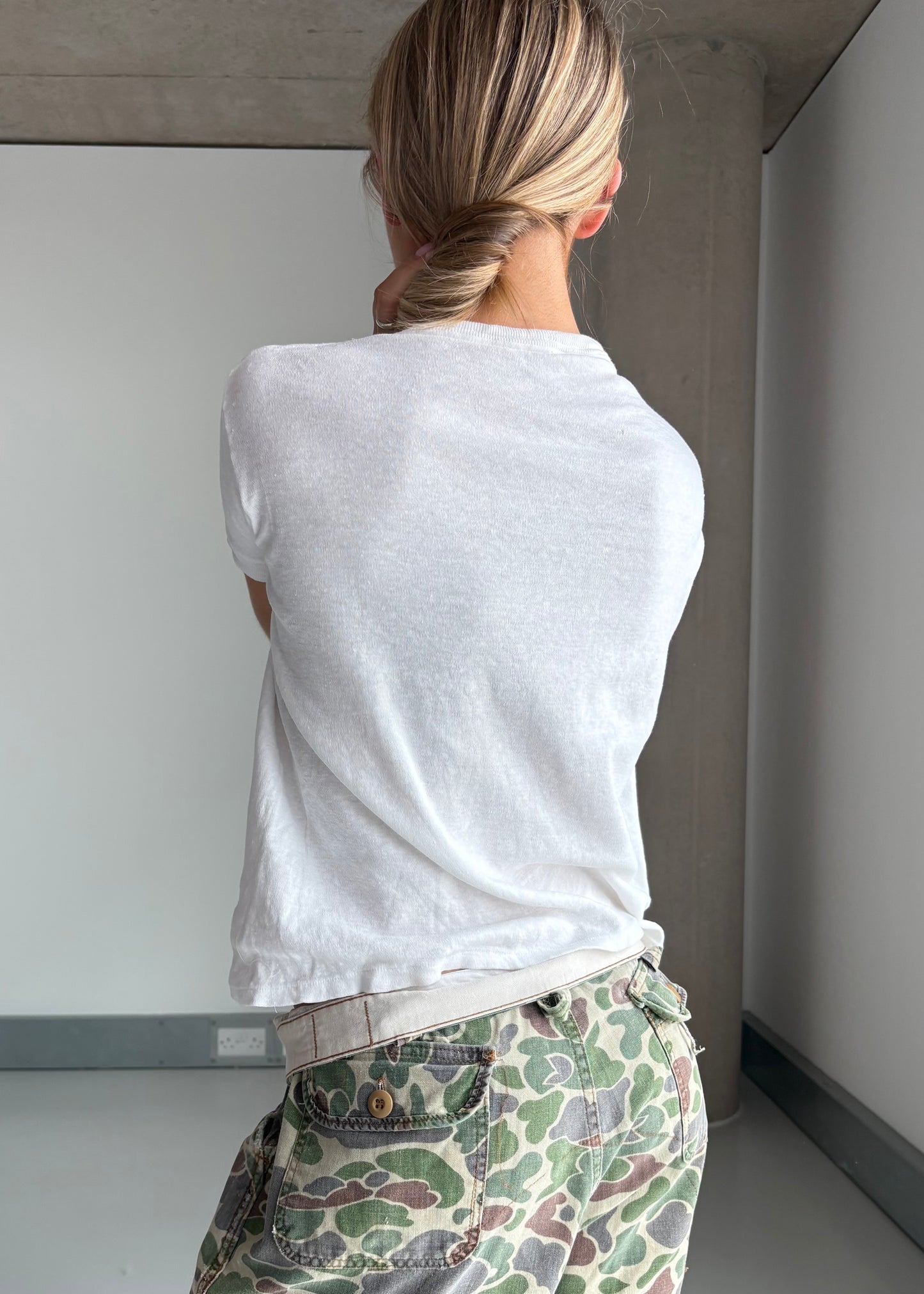 60s white tee