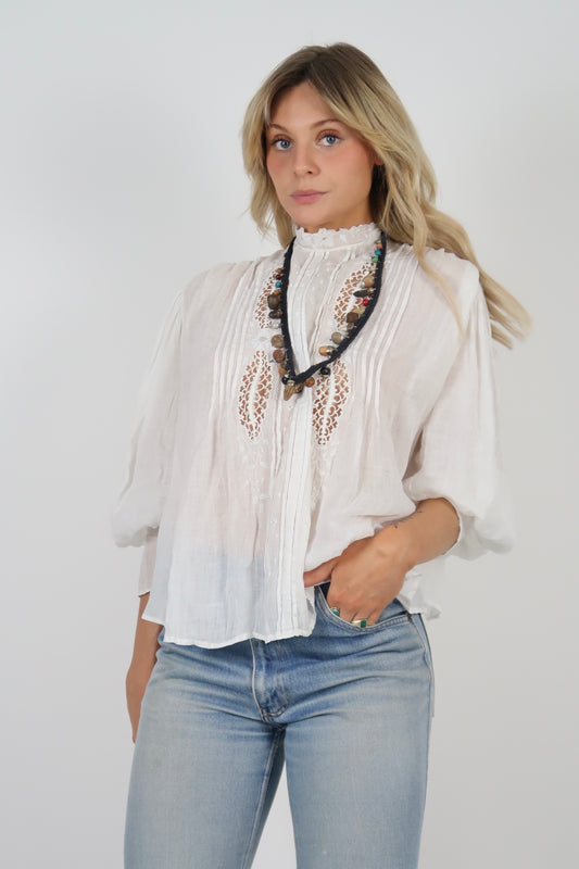 Antique cutout blouse