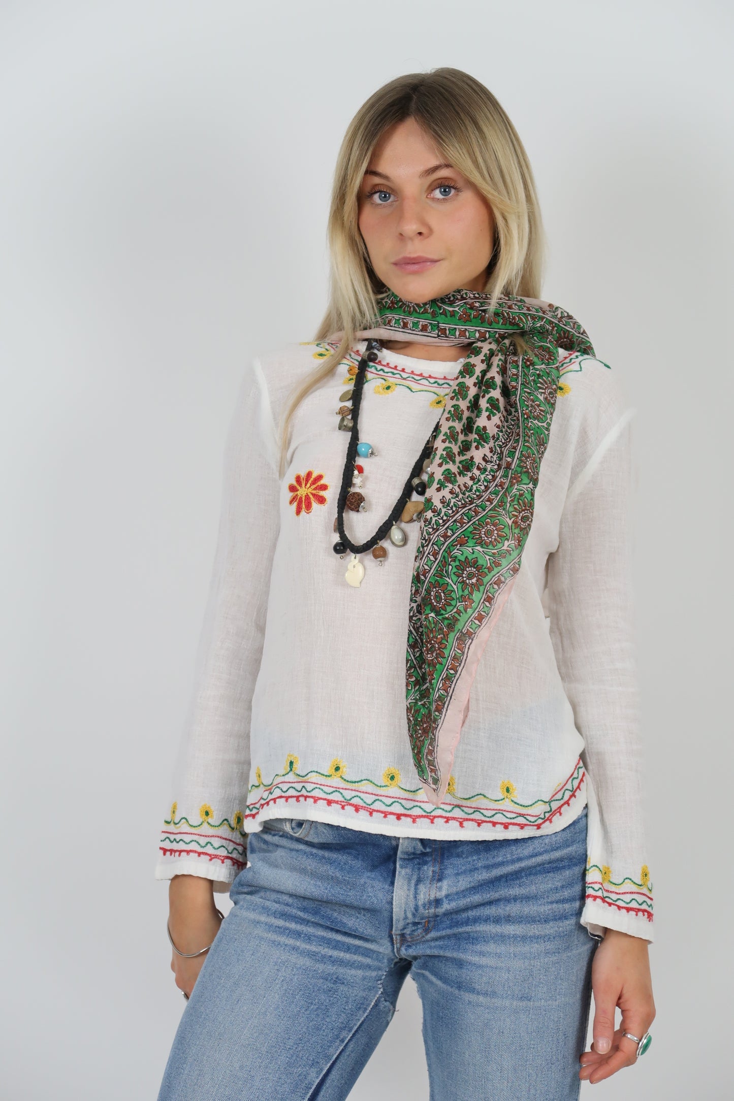 1970s silk blend scarf