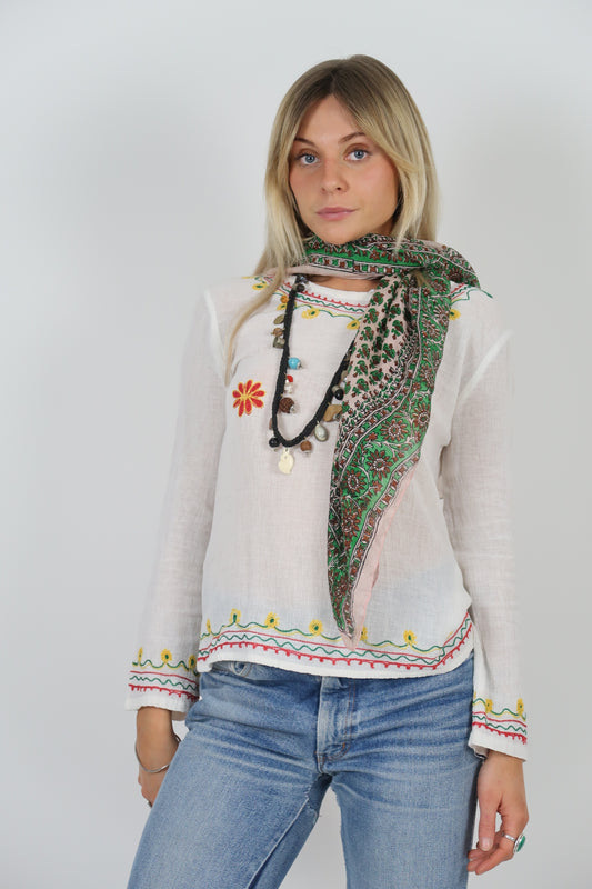 1970s silk blend scarf