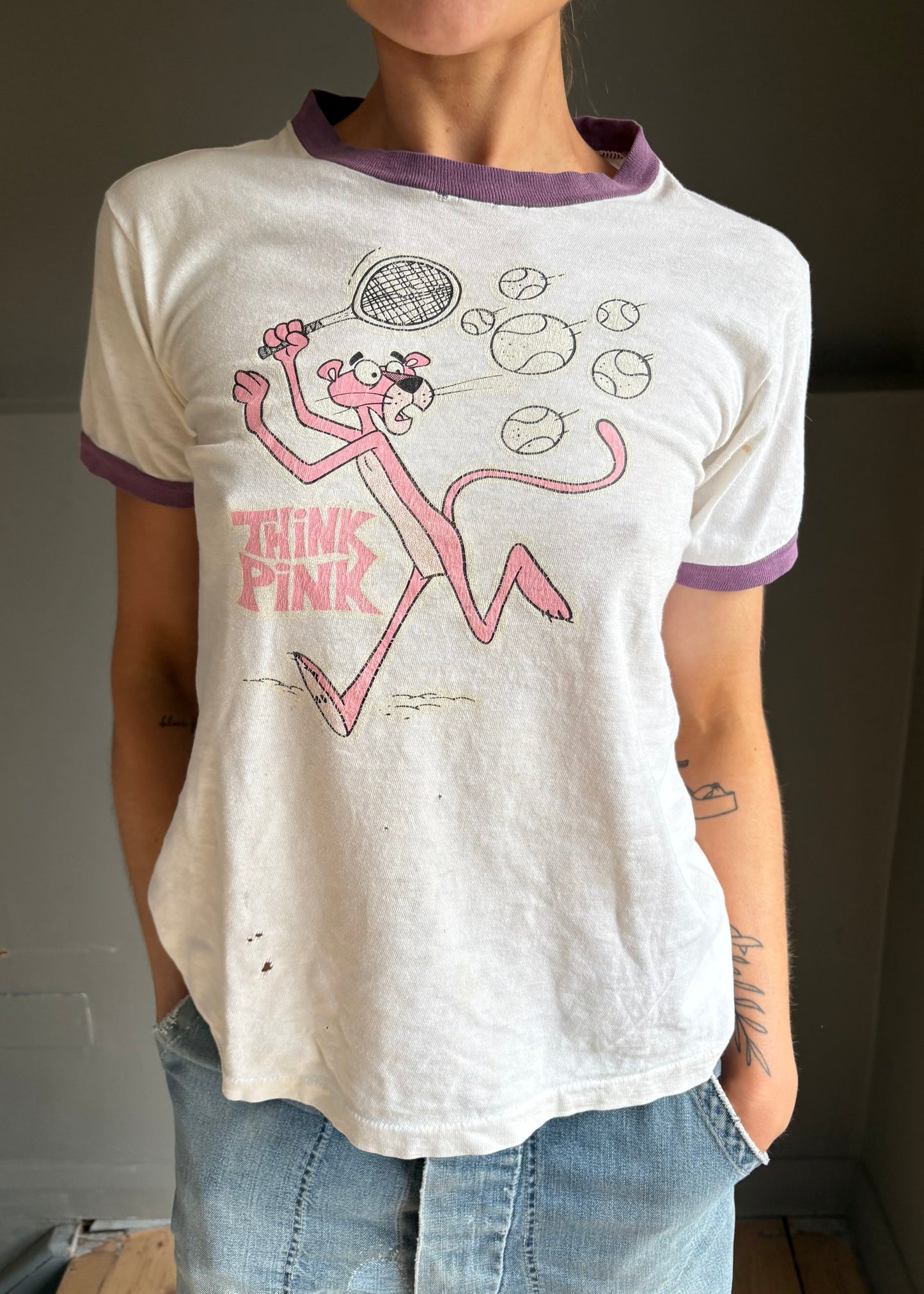 70s pink panther tee