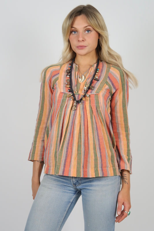 1970s cheesecloth top
