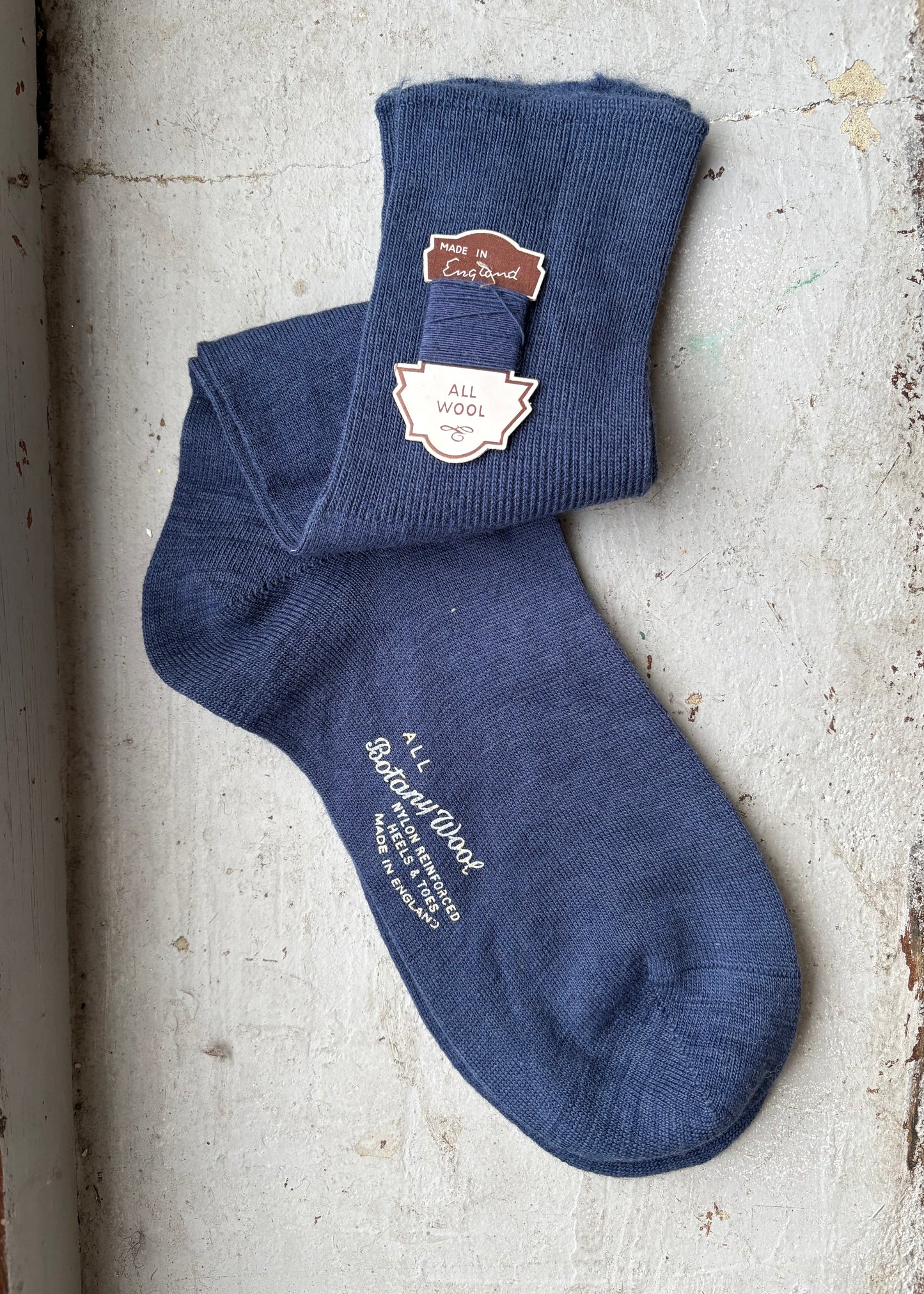 1950s socks with spare wool