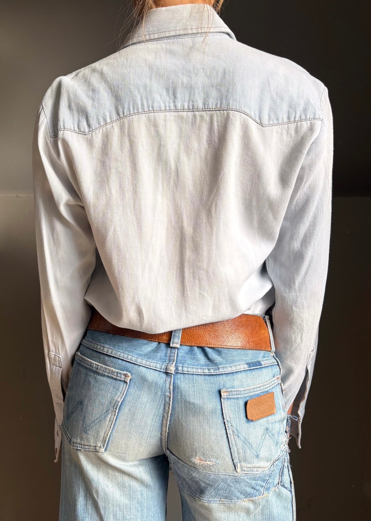 Washed out white Levi’s shirt