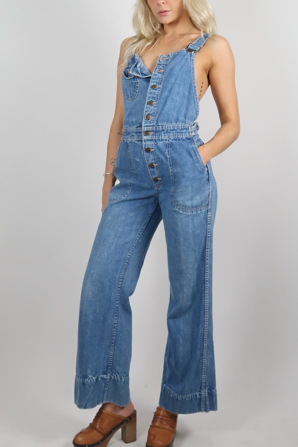 1970s dungaree overalls