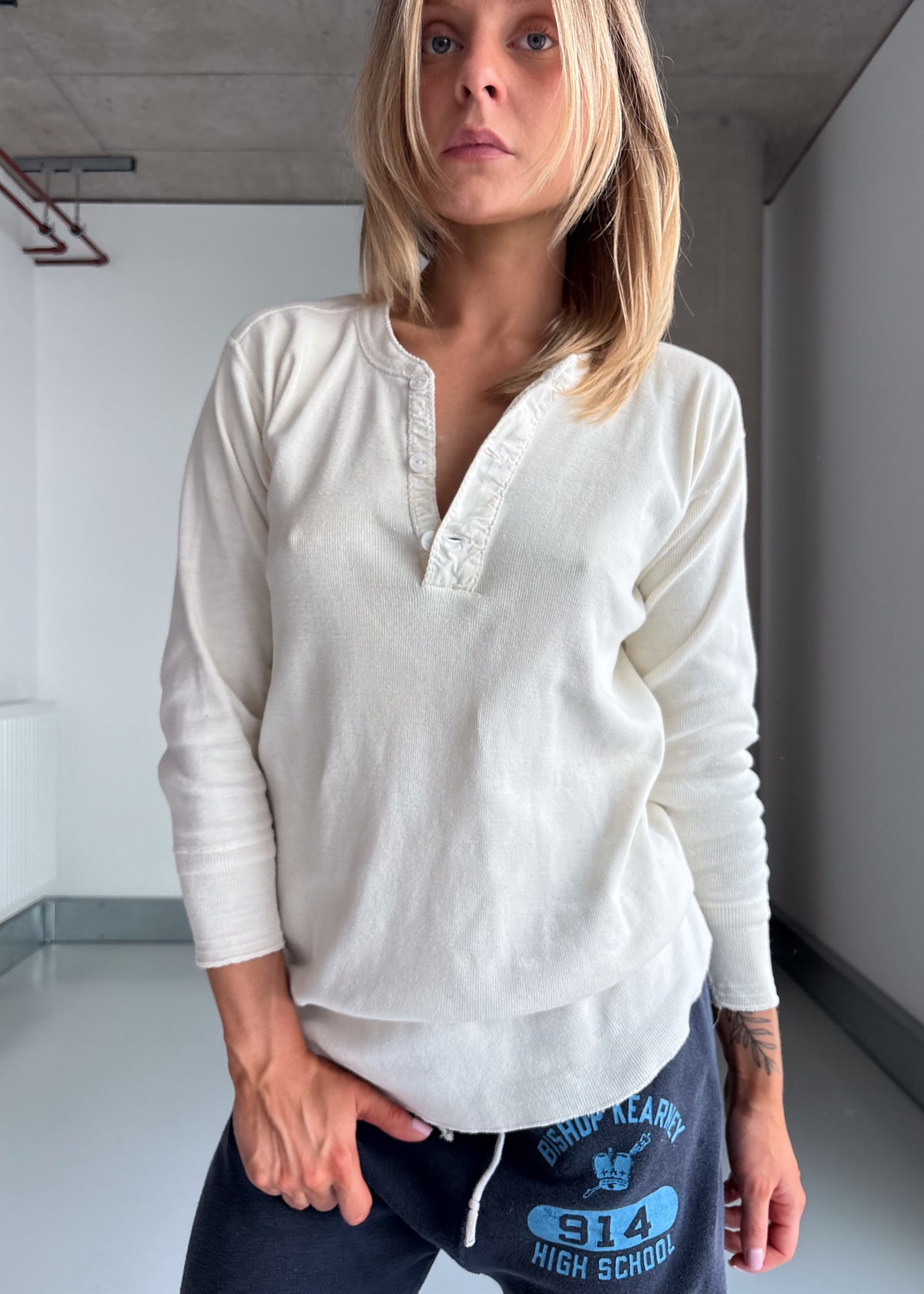 60s ribbed Henley