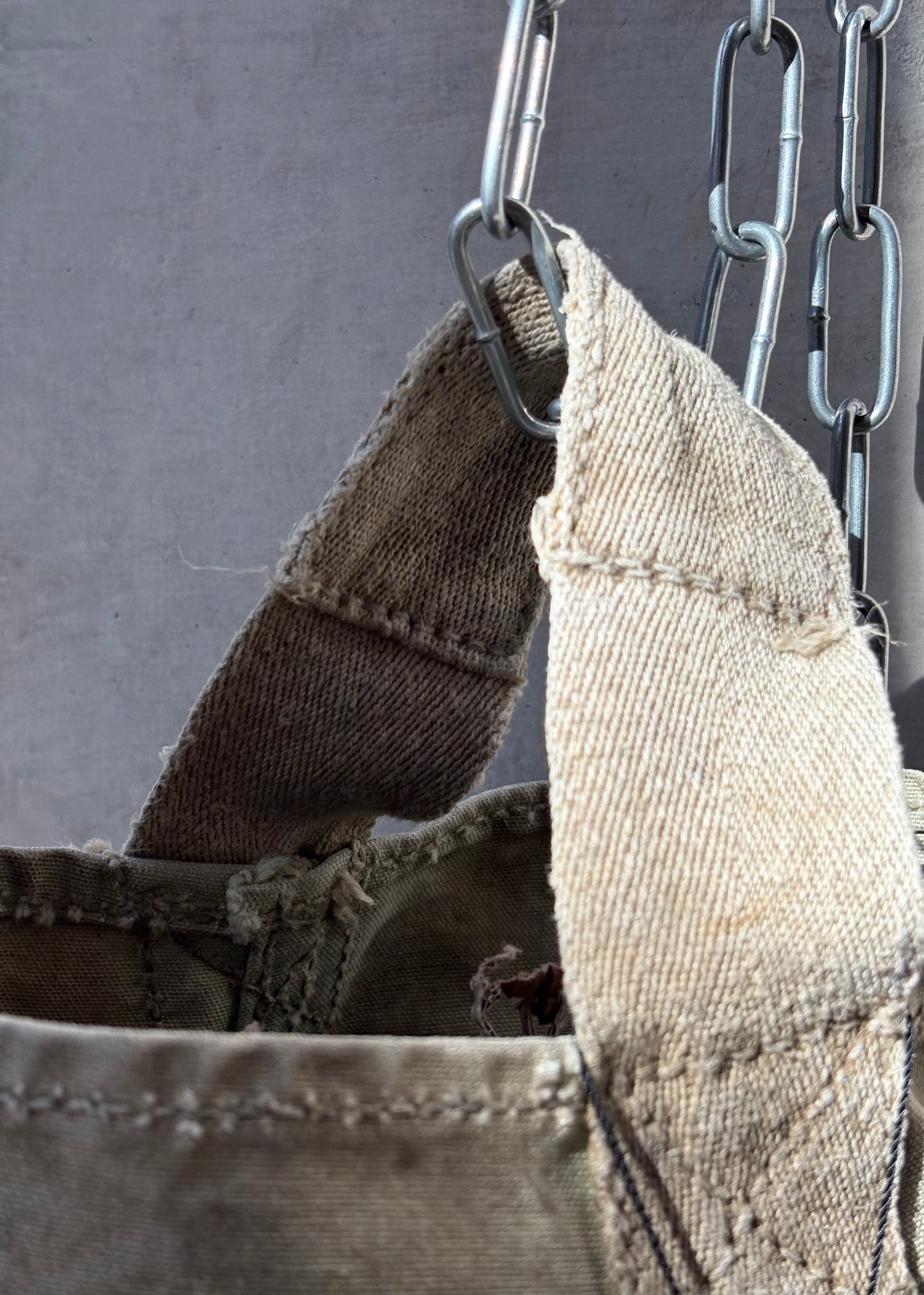 1940S CANVAS BUCKET BAG