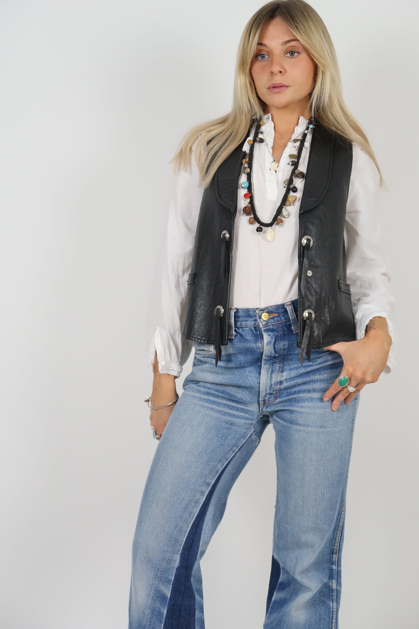 1970s Leather vest