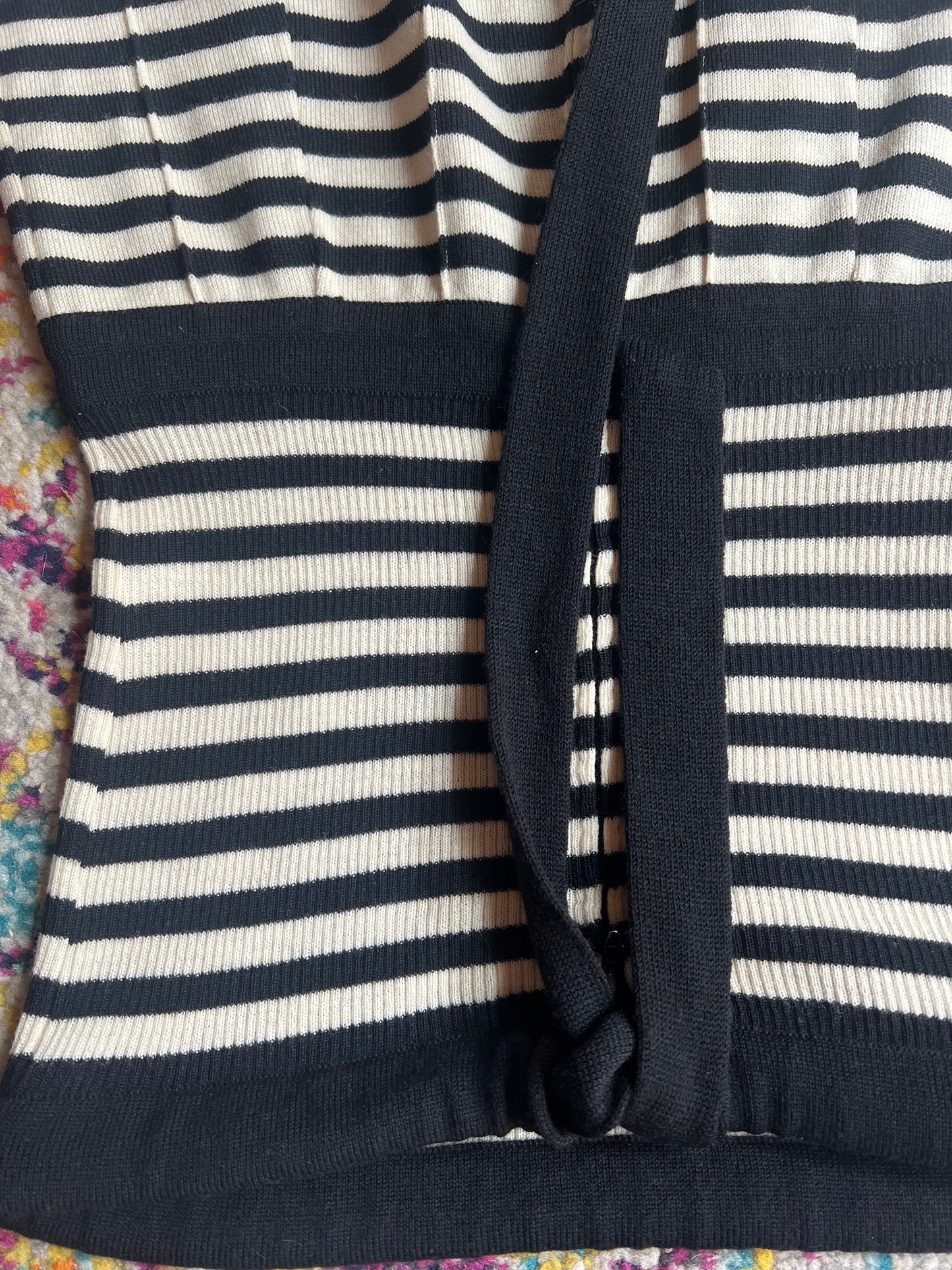 1970s Italian stripe knit dress