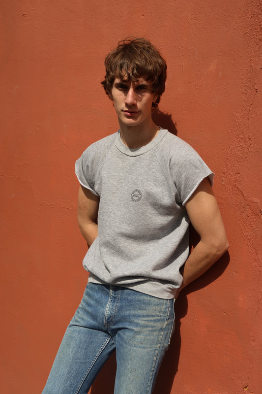 1980s wrangler cut off sweat