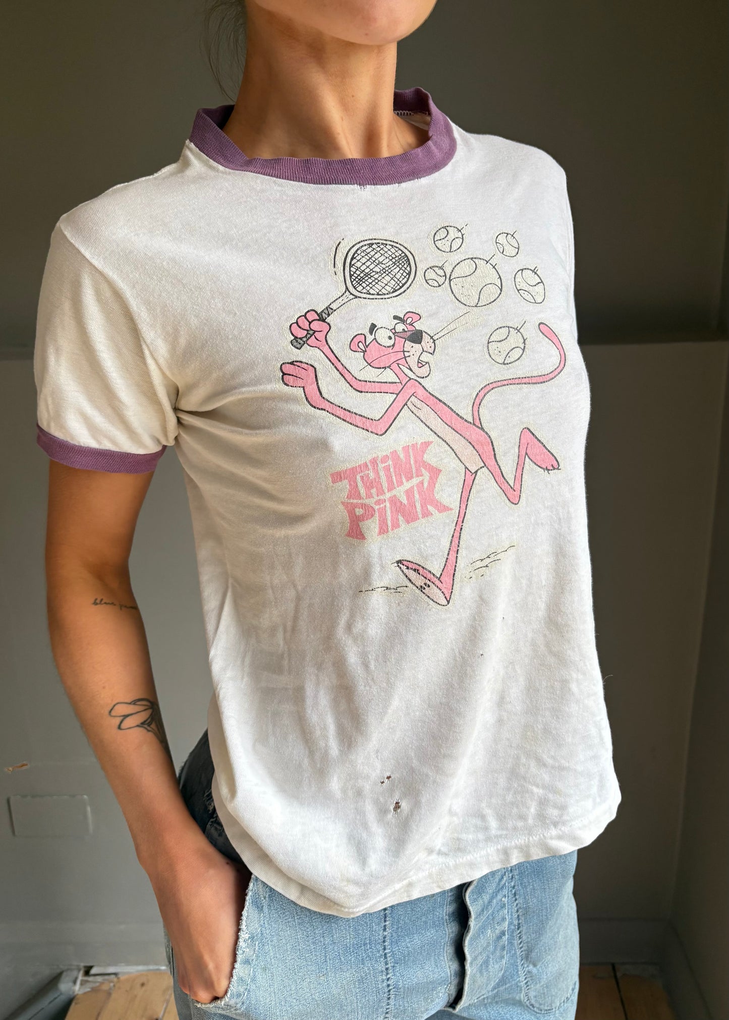 70s pink panther tee