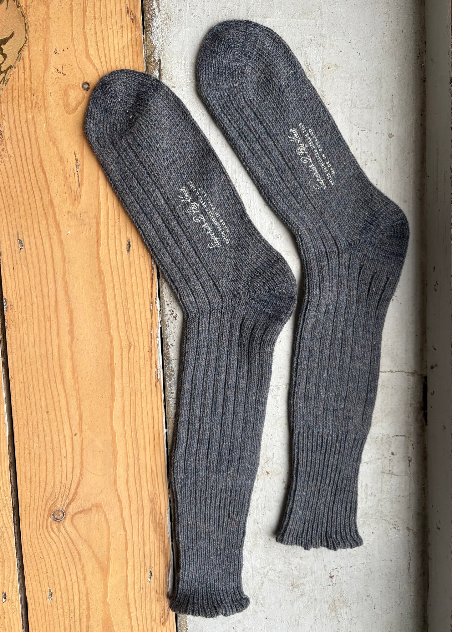 50s wool boot socks