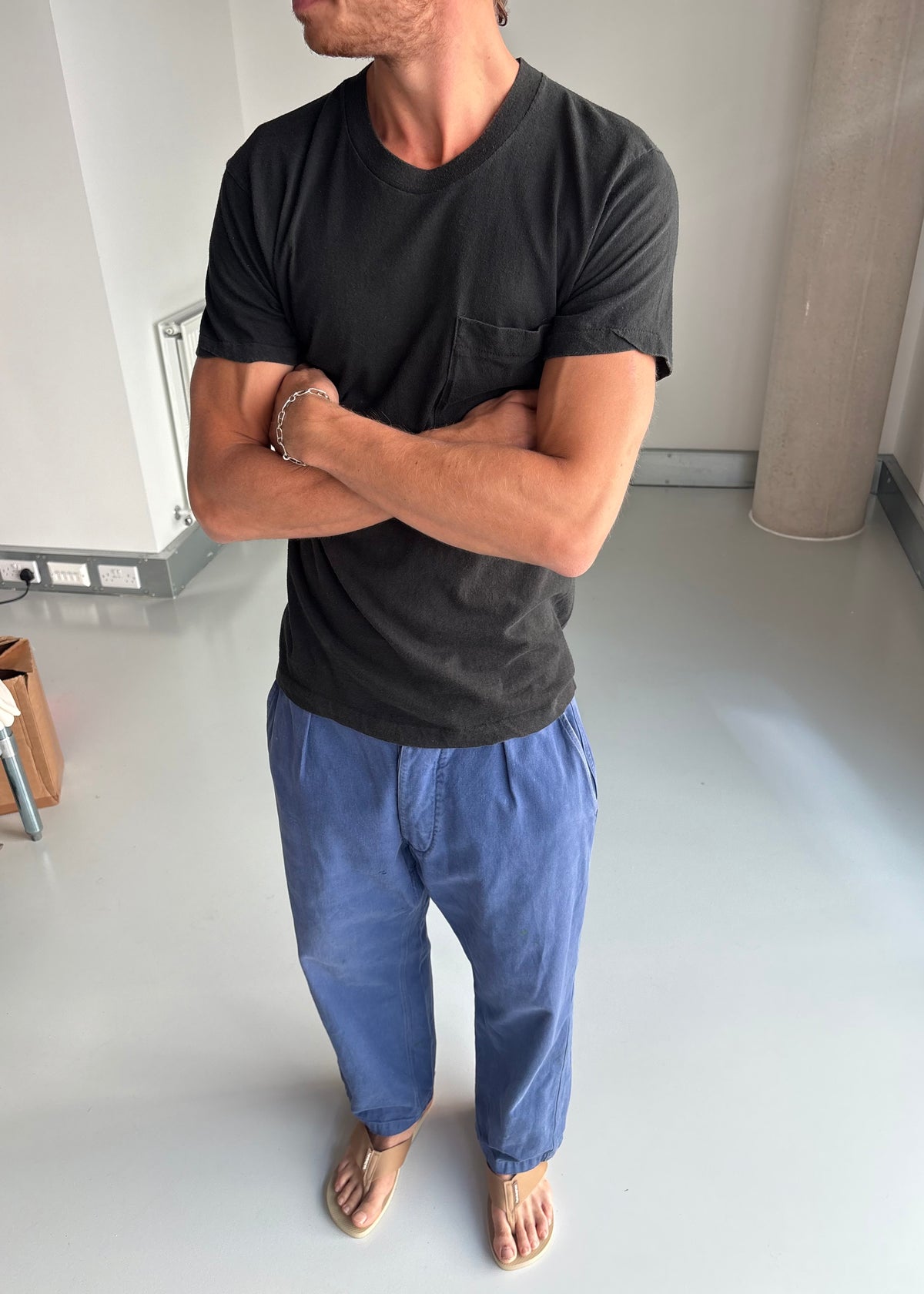 early 80s fruit of the loom pocket tee