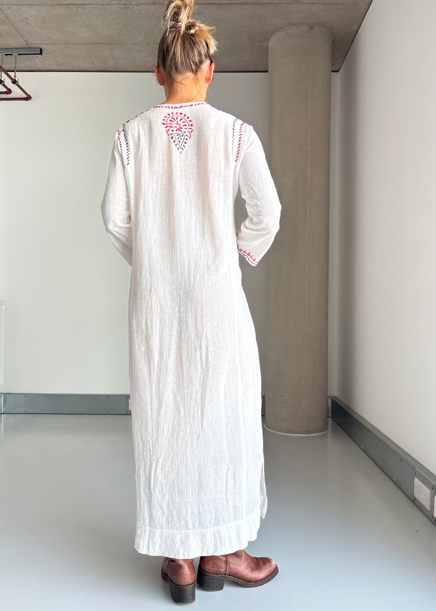 60S EARLY 70S CHEESECLOTH DRESS