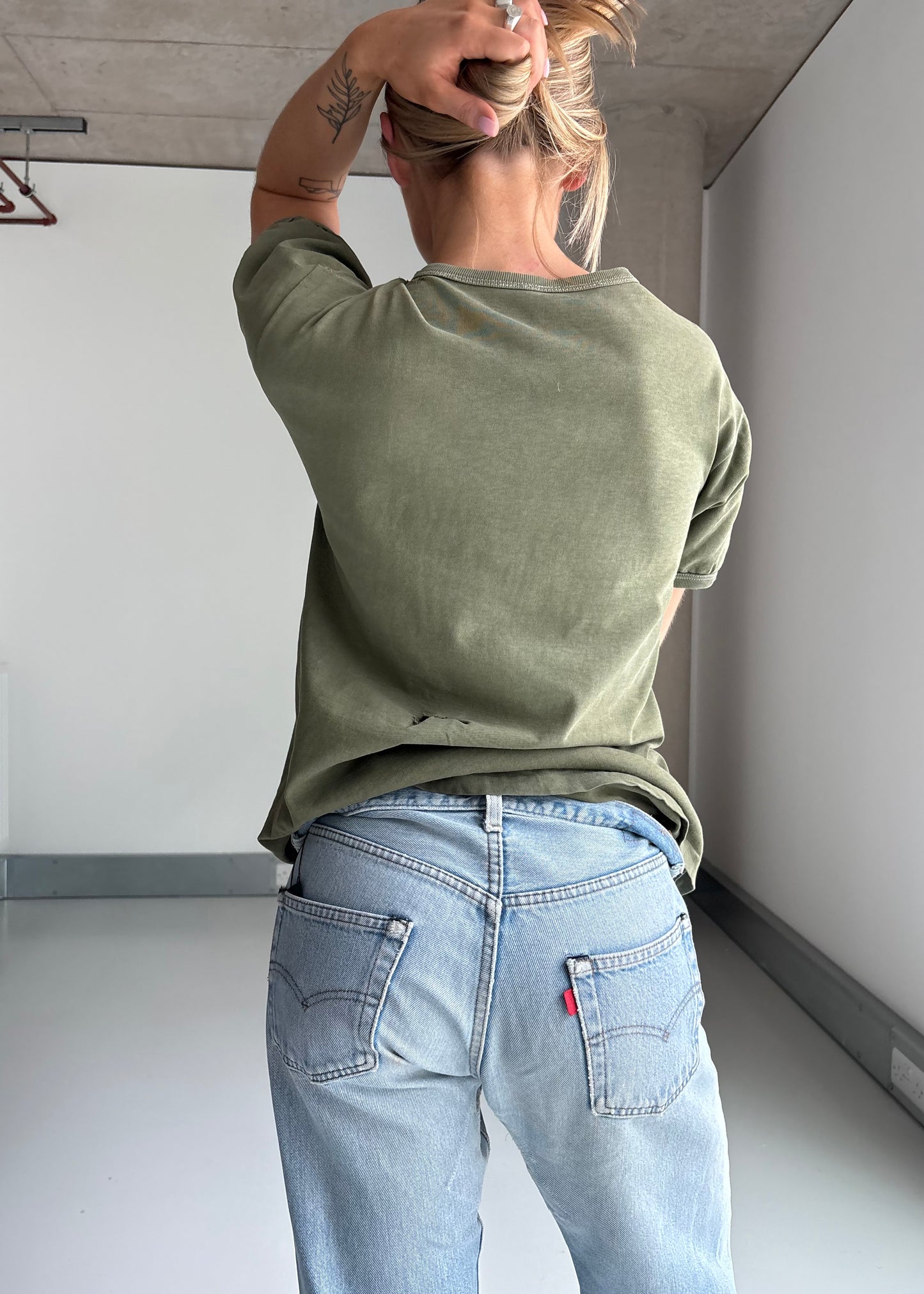 60S SLOUCHY ARMY TEE