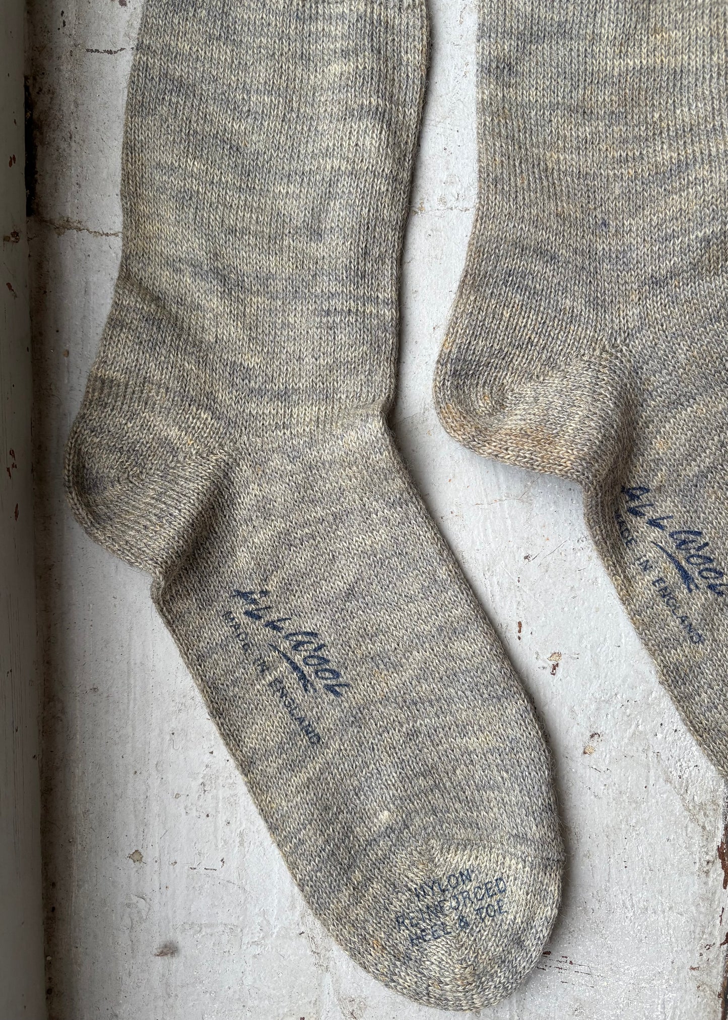 50s wool boot socks