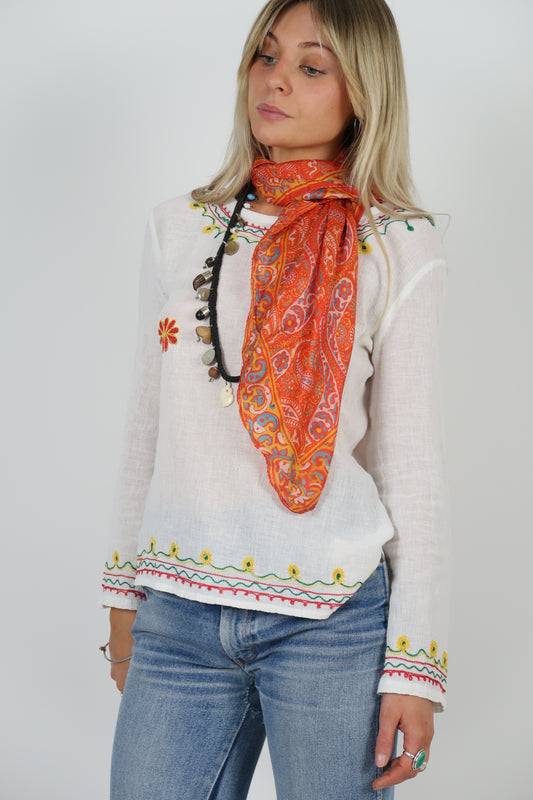 1970s silk scarf