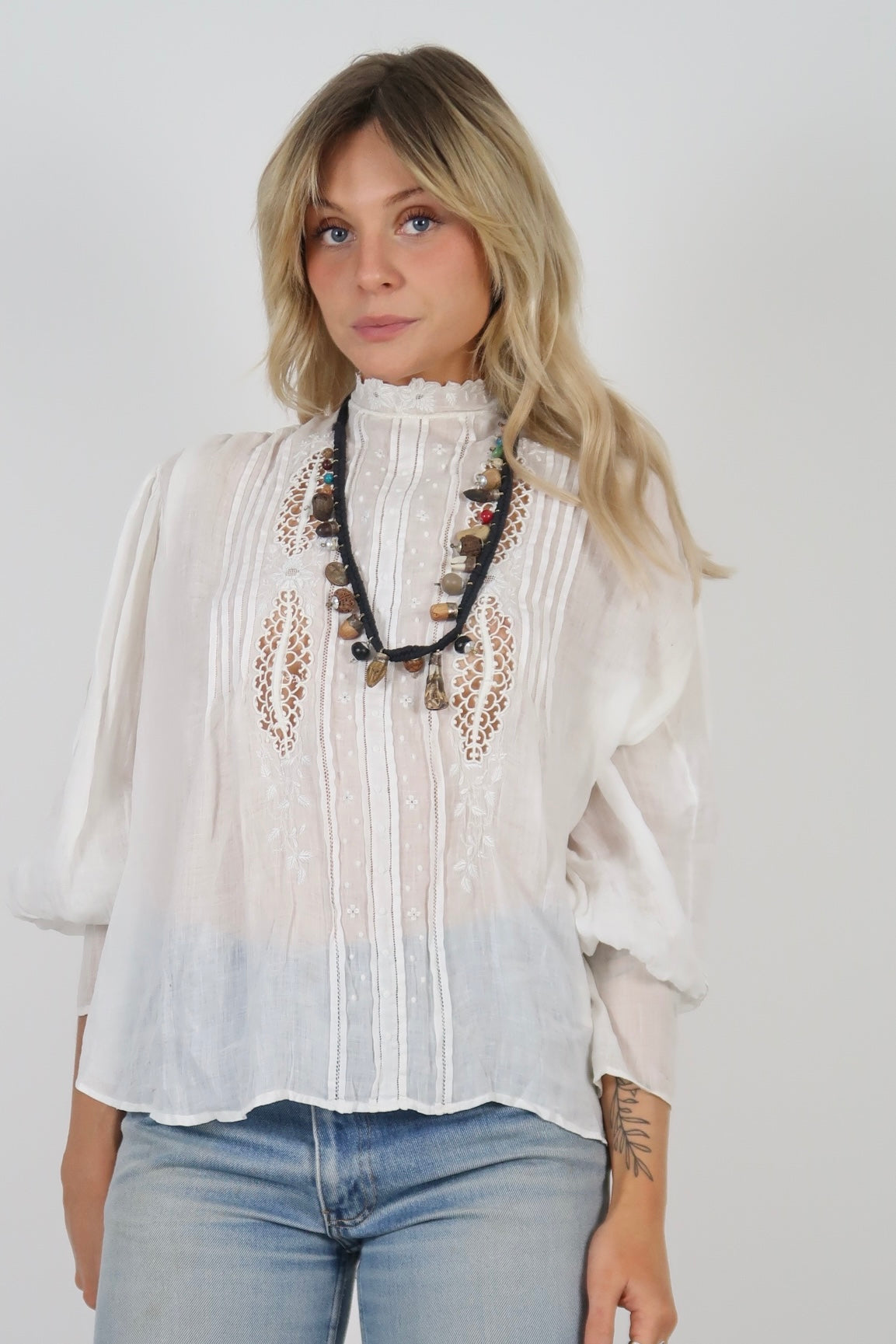 Antique cutout blouse