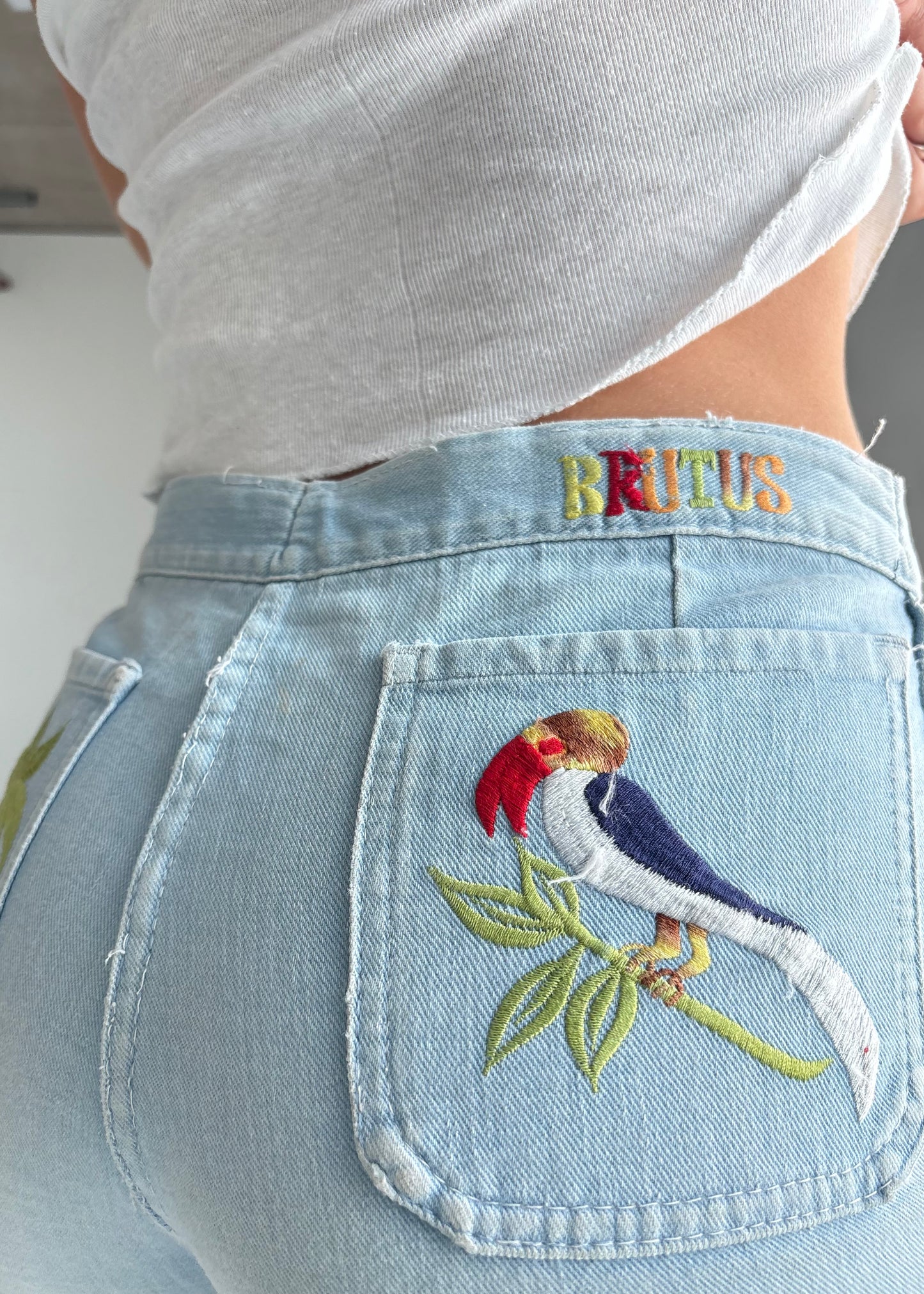 1970S brutus denim shorts