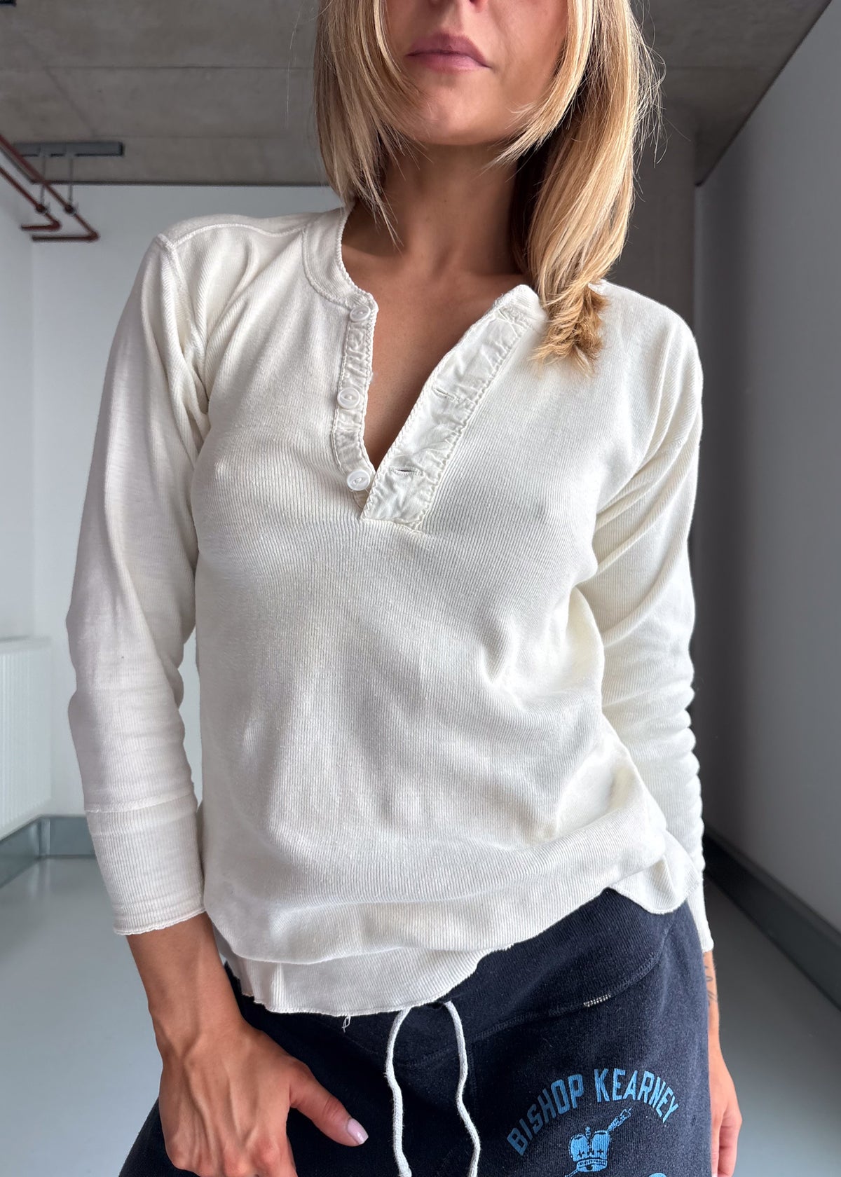 60s ribbed Henley