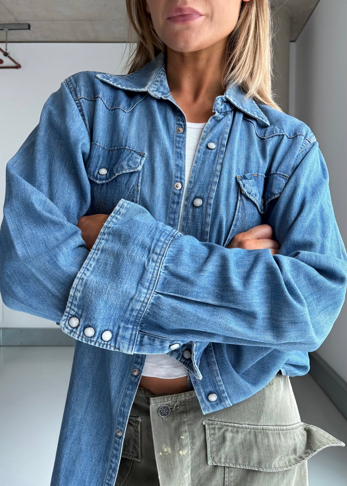 1960s wrangler pearl snap
