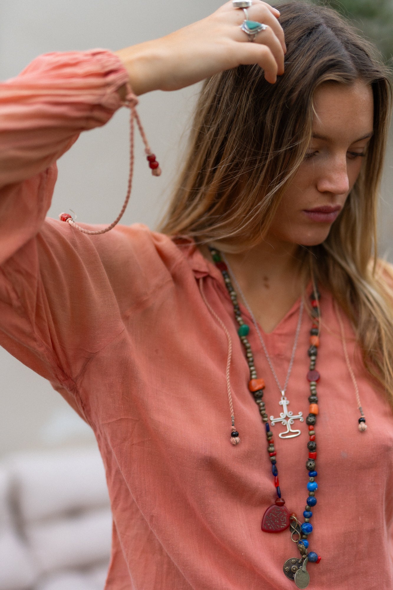 BEADED PRAYER NECKLACE
