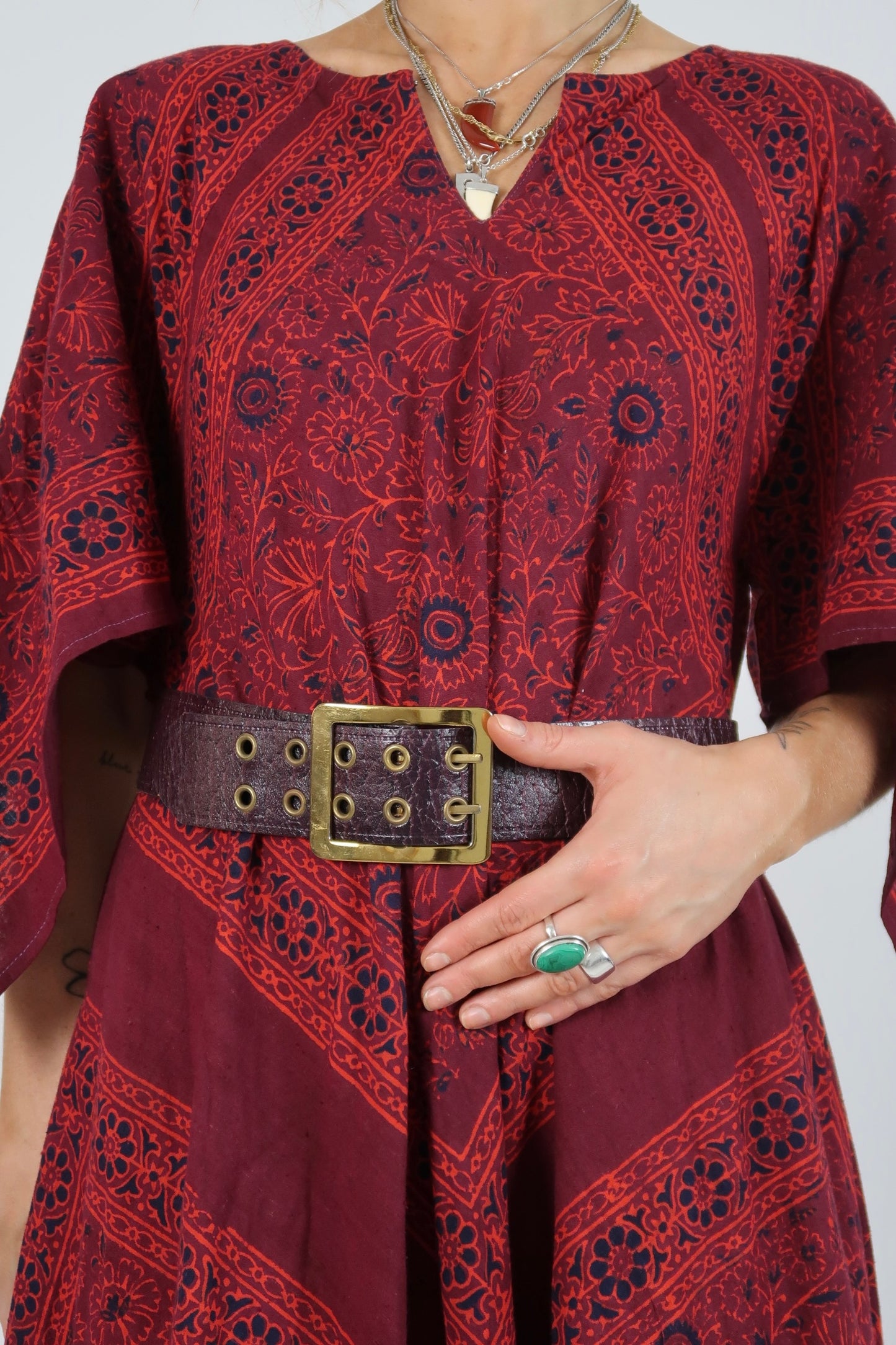 1970s purple waist belt