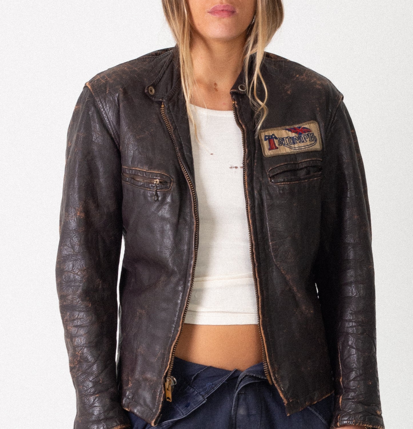 50S LEATHER BIKER JACKET