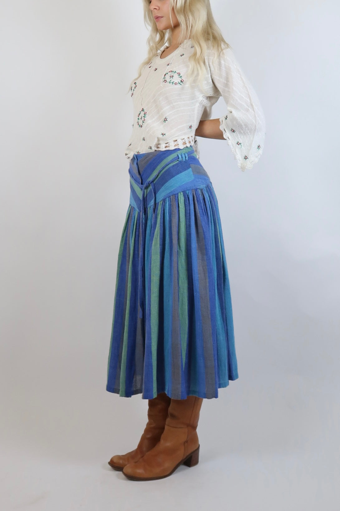 1970s cheesecloth monsoon skirt