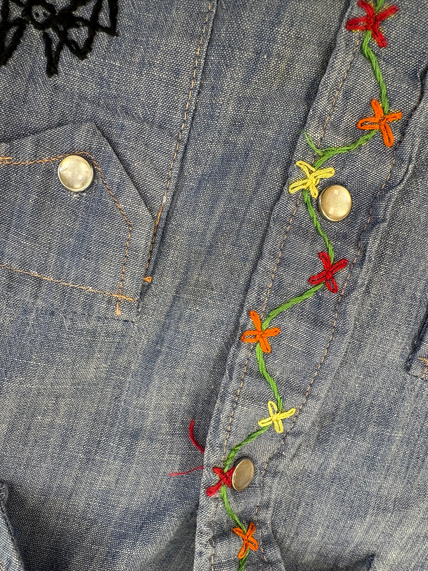 1970s Cheap Jeans custom denim shirt