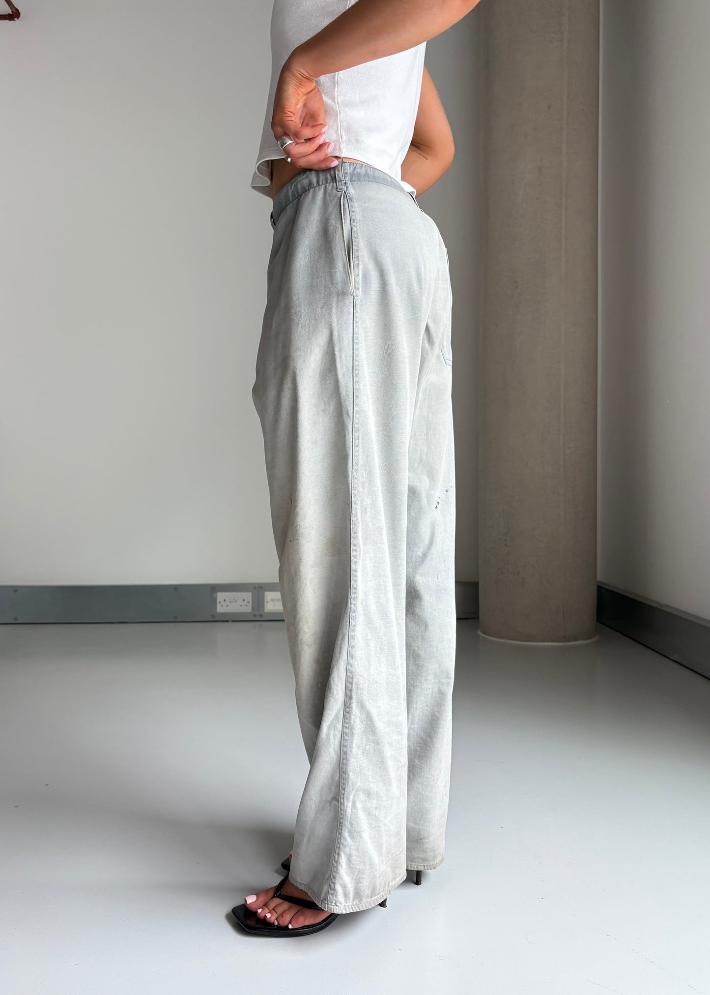 Sunfaded work pants
