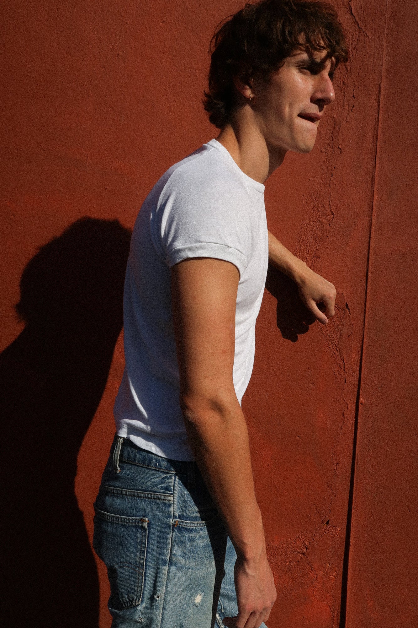 1960s cotton raglan tee