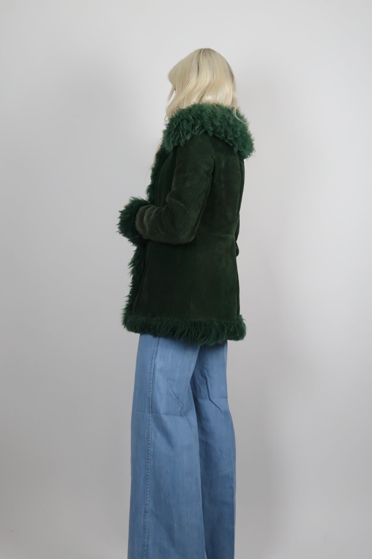 1970s Green sheepskin coat