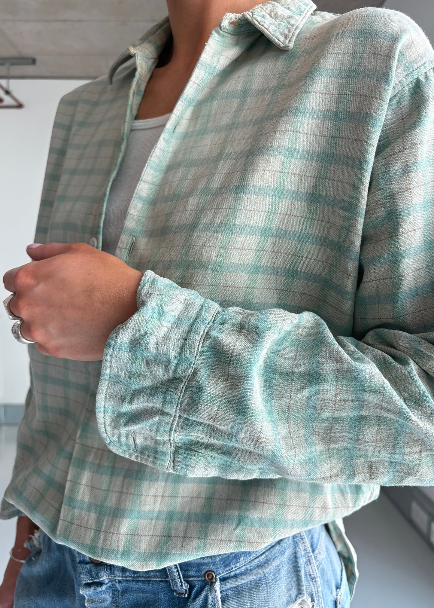 Sun faded French WORKSHIRT