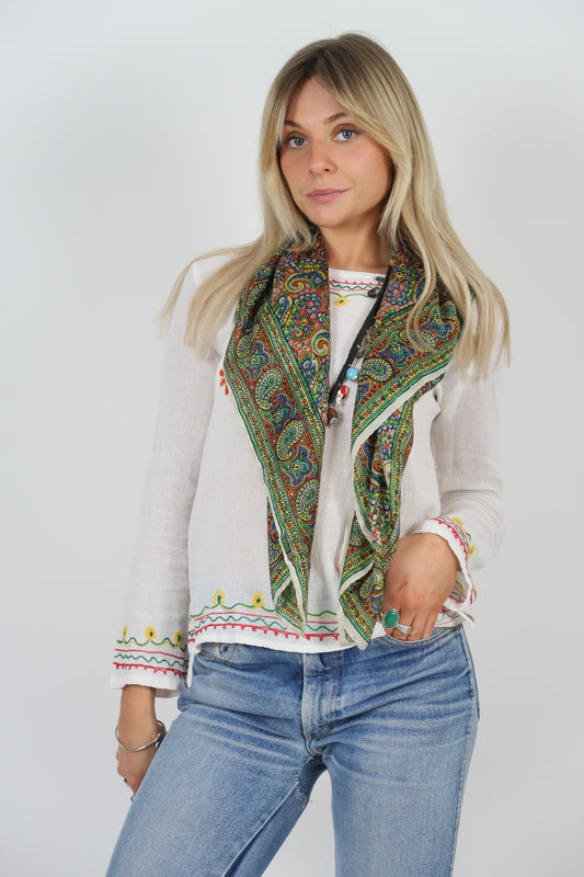 1960s silk scarf