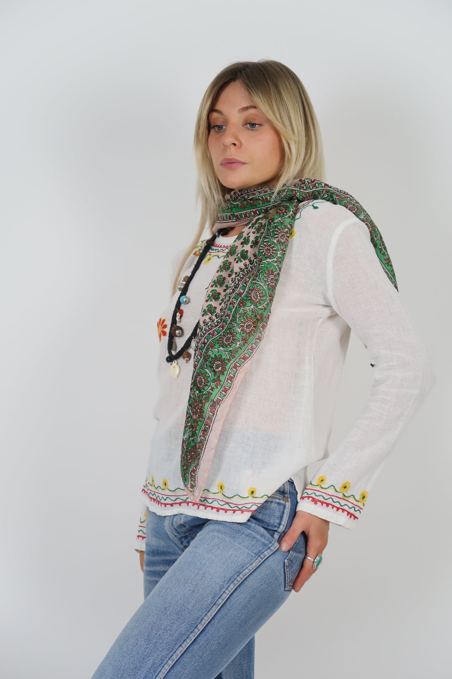 1970s silk blend scarf