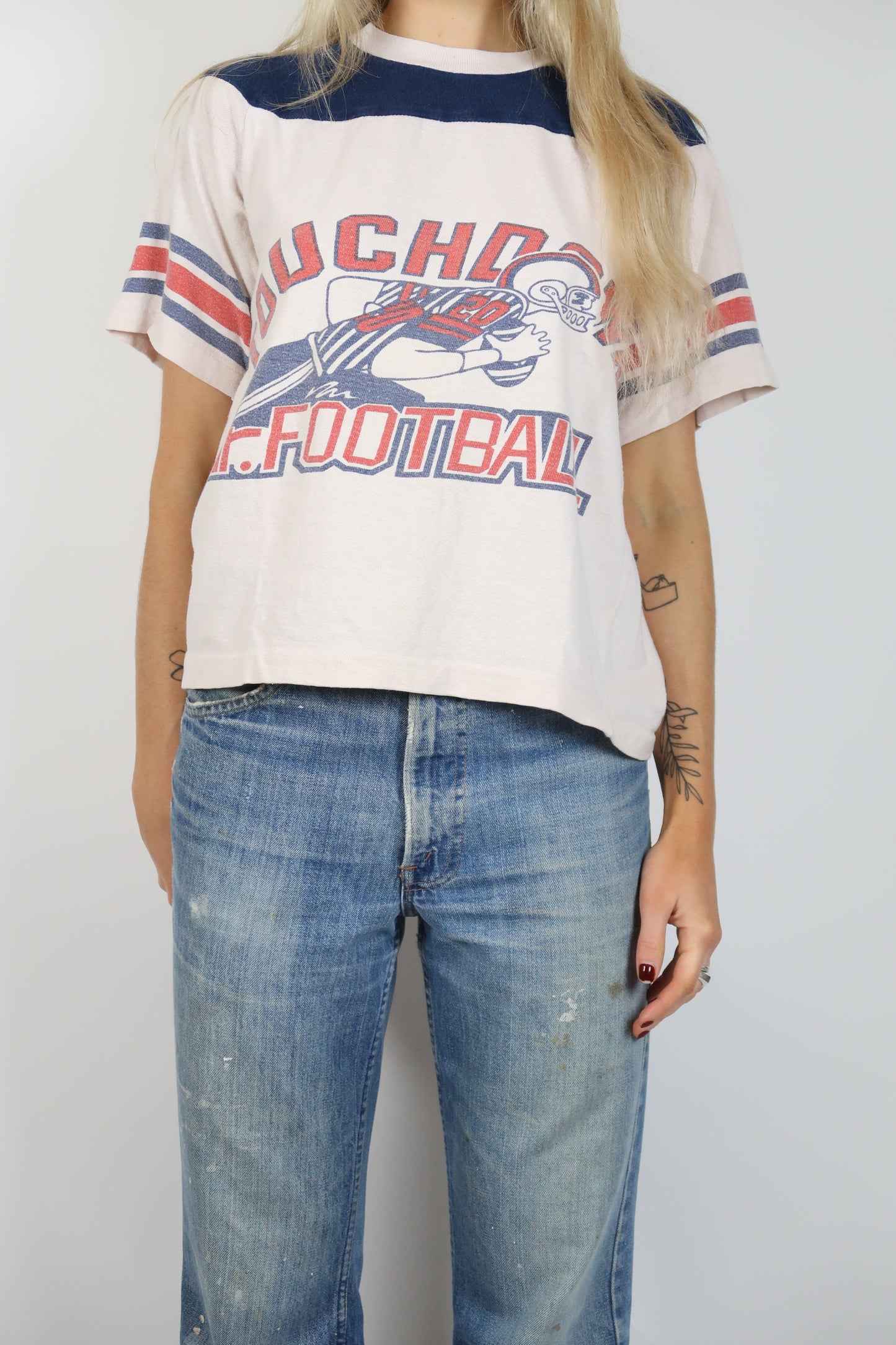 1960s Football cotton tshirt